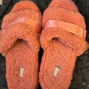 UGG Coral Fuzzy Slippers